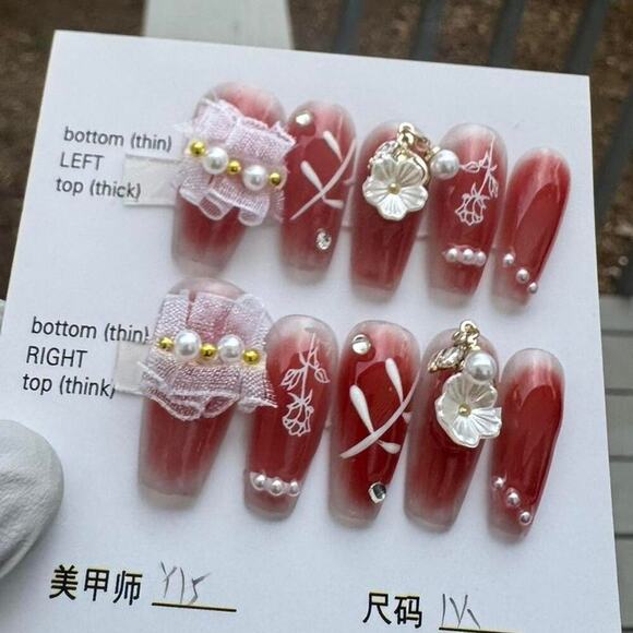 Red and white stick on - Picture 2 of 2